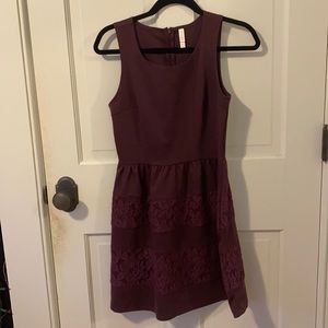 Maroon Mini Dress